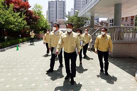 학교체육관증.개축관련 현장 확인