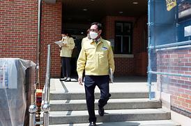 학교체육관증.개축관련 현장 확인