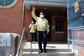 학교체육관증.개축관련 현장 확인