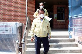 학교체육관증.개축관련 현장 확인