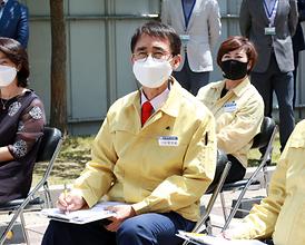 학교체육관증.개축관련 현장 확인