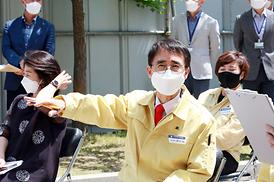 학교체육관증.개축관련 현장 확인