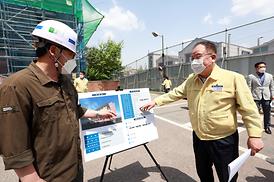 학교체육관증.개축관련 현장 확인