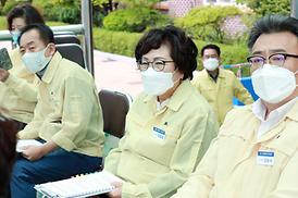 학교체육관증.개축관련 현장 확인