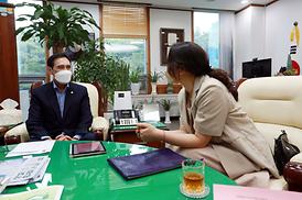 시립소년소녀어린이합창단 지휘자 및 단무장 방문