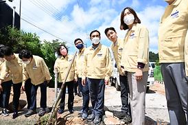 의정부의회 수해 현장 방문