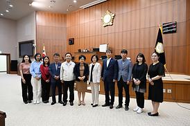 양양군의회 의정시의회 및 도서관 견학