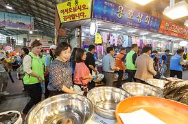 전통시장 노점상인 폭염예방물품 나눔