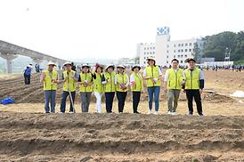 해바라기 파종 심기 행사