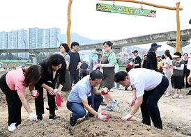 신곡새빛정원 해바라기 파종 행사