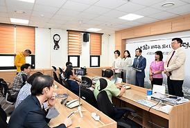 의장단 기자실 및 소방서 방문