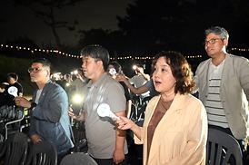 제2회 충의공예술제 점등식(정문부장군 묘역 외삼문 앞))