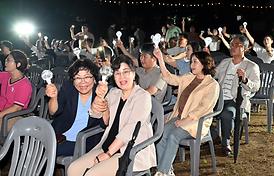 제2회 충의공예술제 점등식(정문부장군 묘역 외삼문 앞))