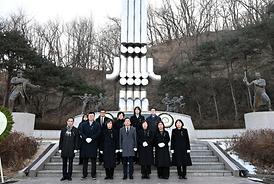 새해맞이 현충탑 신년 참배(자일동 현충탑)