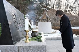 새해맞이 현충탑 신년 참배(자일동 현충탑)