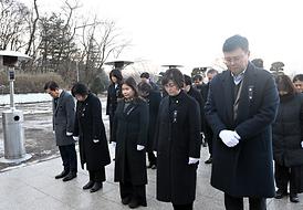 새해맞이 현충탑 신년 참배(자일동 현충탑)