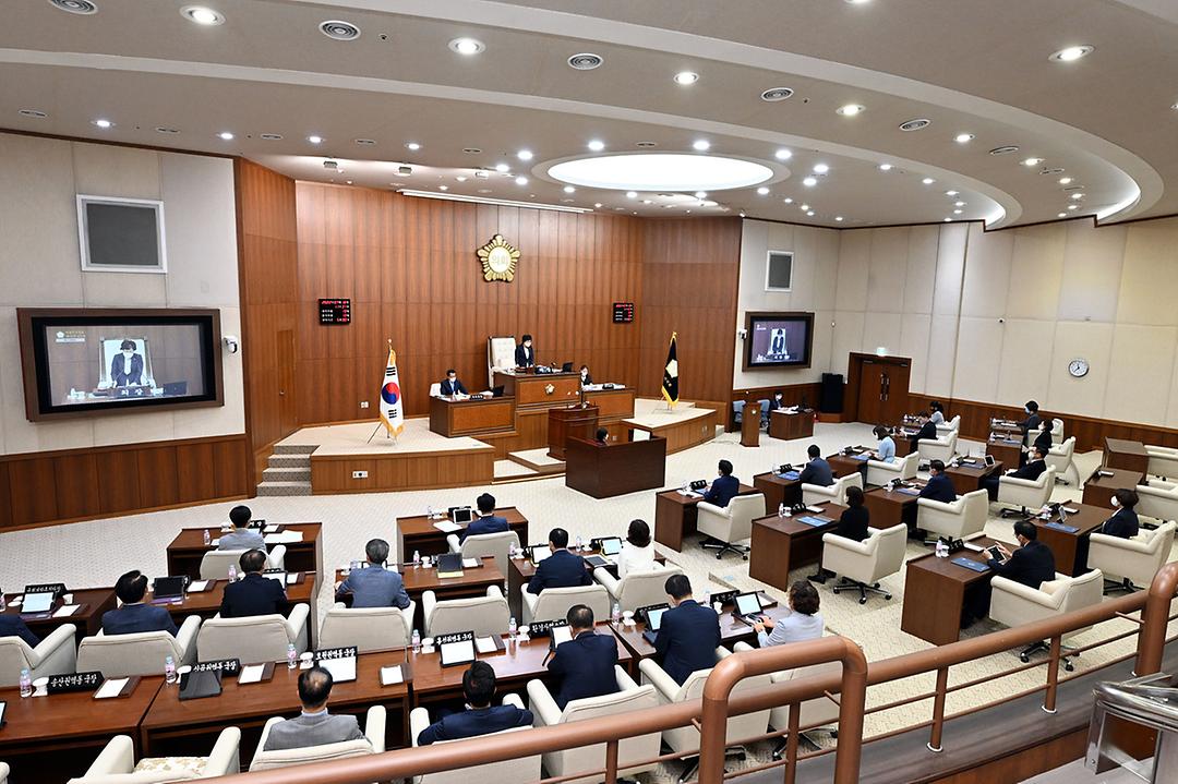 제9대 의정부시의회, 원구성 후 첫 임시회 개회1